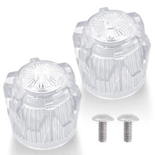 Shower Knob Replacement for Phoenix PF287015 Mobile Home, Clear Acrylic Faucet Handles 2 Pcs