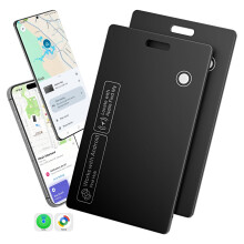 Wallet Tracker Card with Bluetooth, Dual Platform, Wireless Charging, Slim IP67 Waterproof Design