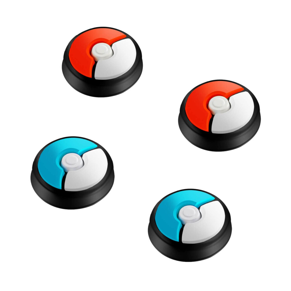 Thumb Grips Silicone Joystick Caps And Antislip For Nintendo Switch Lite Oled 4Pcs Red/Blue 9455672824415