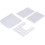 Adjustable Bread Slicer with Thickness Control, Foldable Cutting Guide and Builtin Crumb Tray, White 3