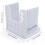 Adjustable Bread Slicer with Thickness Control, Foldable Cutting Guide and Builtin Crumb Tray, White 2