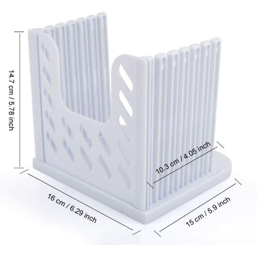 Adjustable Bread Slicer with Thickness Control, Foldable Cutting Guide and Builtin Crumb Tray, White 1