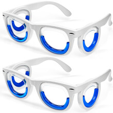 Kids Motion Sickness Glasses for Ages 38, 95% Relief, UltraLight TR90 Frame, 2 Pairs