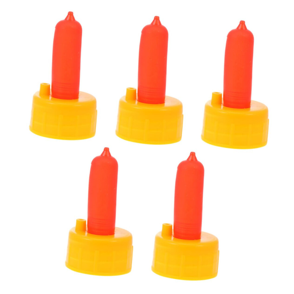 5pcs Livestock Feeding Nipples Durable Replacement Sheep Bottle Nipples for Lambs Calves Piglets
