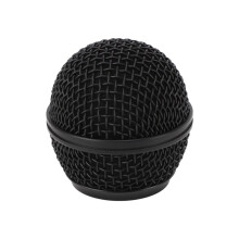Microphone Grille Replacement with Noise Reduction Foam, Metal Mic Grill Ball for SM58 Beta58A