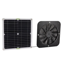 Solar Powered Exhaust Fan Kit 100W Speed Ventilation for Greenhouse Chicken Coop Shed Pet House