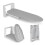 Wall Mounted Folding Ironing Board Adjustable Height with HeatResistant Cover for Small Spaces 1