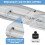 Wall Mounted Folding Ironing Board Adjustable Height with HeatResistant Cover for Small Spaces 3