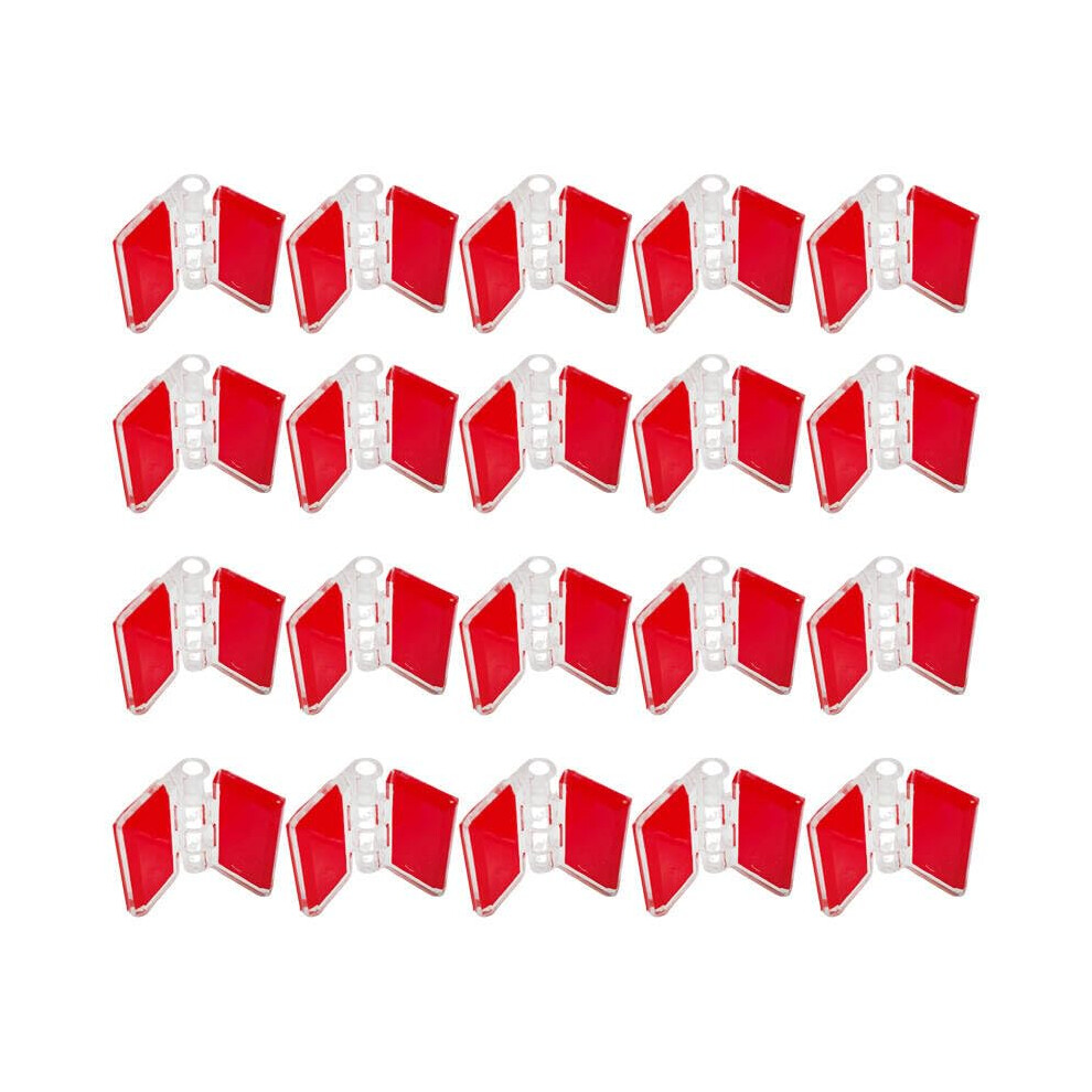 20Pcs Clear Acrylic Hinges 35X25mm, Selfadhesive Transparent Cabinet And Aquarium Lid Hinges 9174973487975