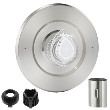 Brushed Nickel Shower Trim Kit with Lever Handle for Moen Gibson PosiTemp 1222 Cartridge