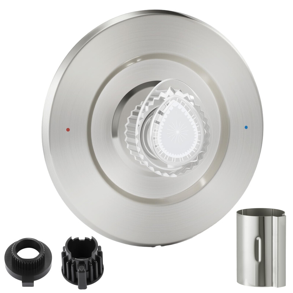 Brushed Nickel Shower Trim Kit With Lever Handle For Moen Gibson Positemp 1222 Cartridge 9044945406214