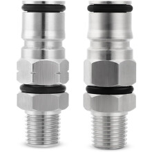 Home Brewing Ball Lock Keg Fitting 19/32 Gas Liquid Connector 1/4 NPT Stainless Steel Adapter