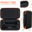 Microphone Case for JBL Wireless Two Mic System, Shockproof Hard Shell with Receiver Storage 3