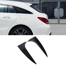 2 piezas de spoilers traseros negros brillantes CLA X117 2013-2019