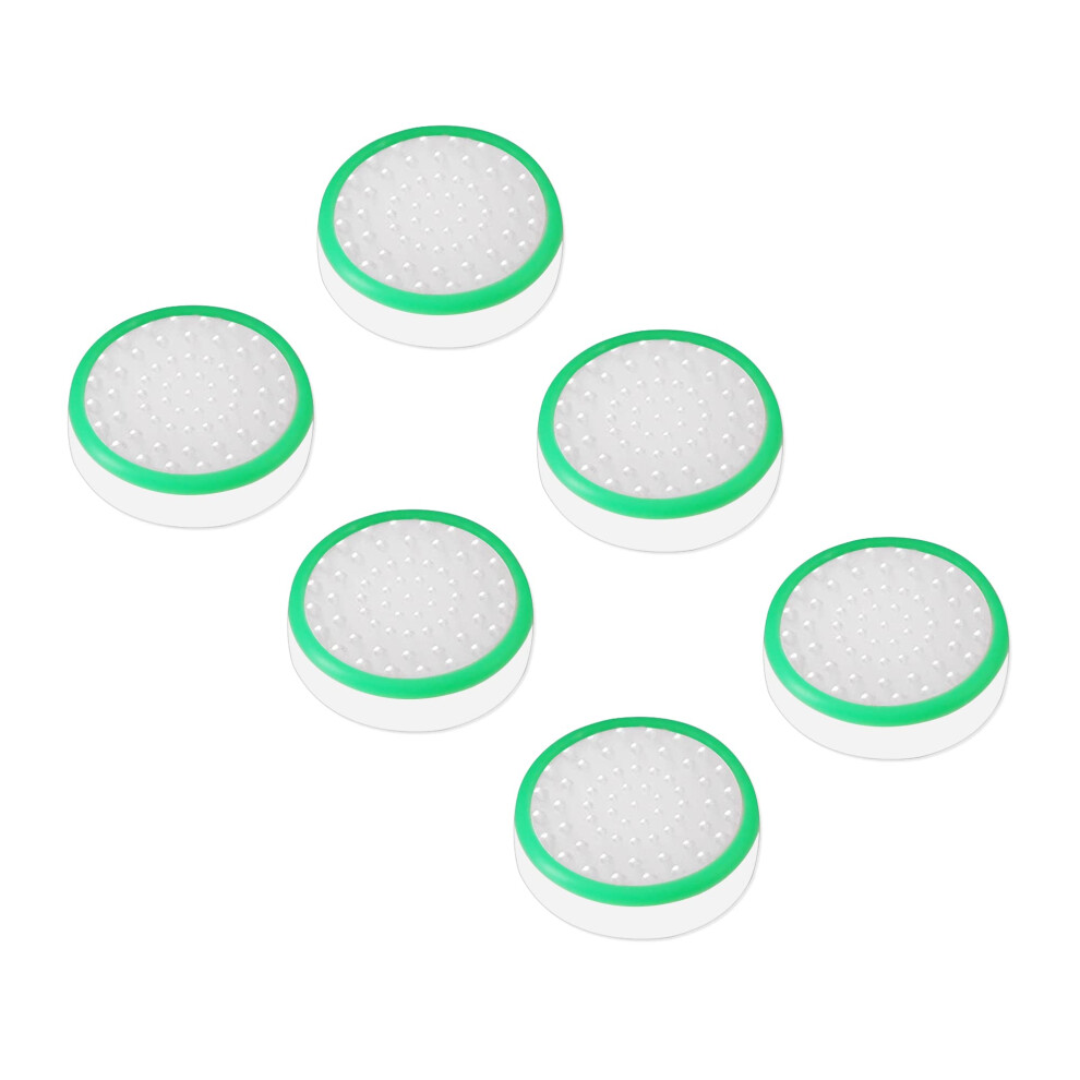 Thumb Grip Caps 6Pcs Nonslip Silicone Glow In The For Nintendo Switch Oled Lite Joycon Transparent Dark/Green 9070919968501