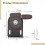 2 Pack Brown Heavy Duty Roller Shade Brackets for Indoor Outdoor Window Blind Hardware with Pull Ring 3
