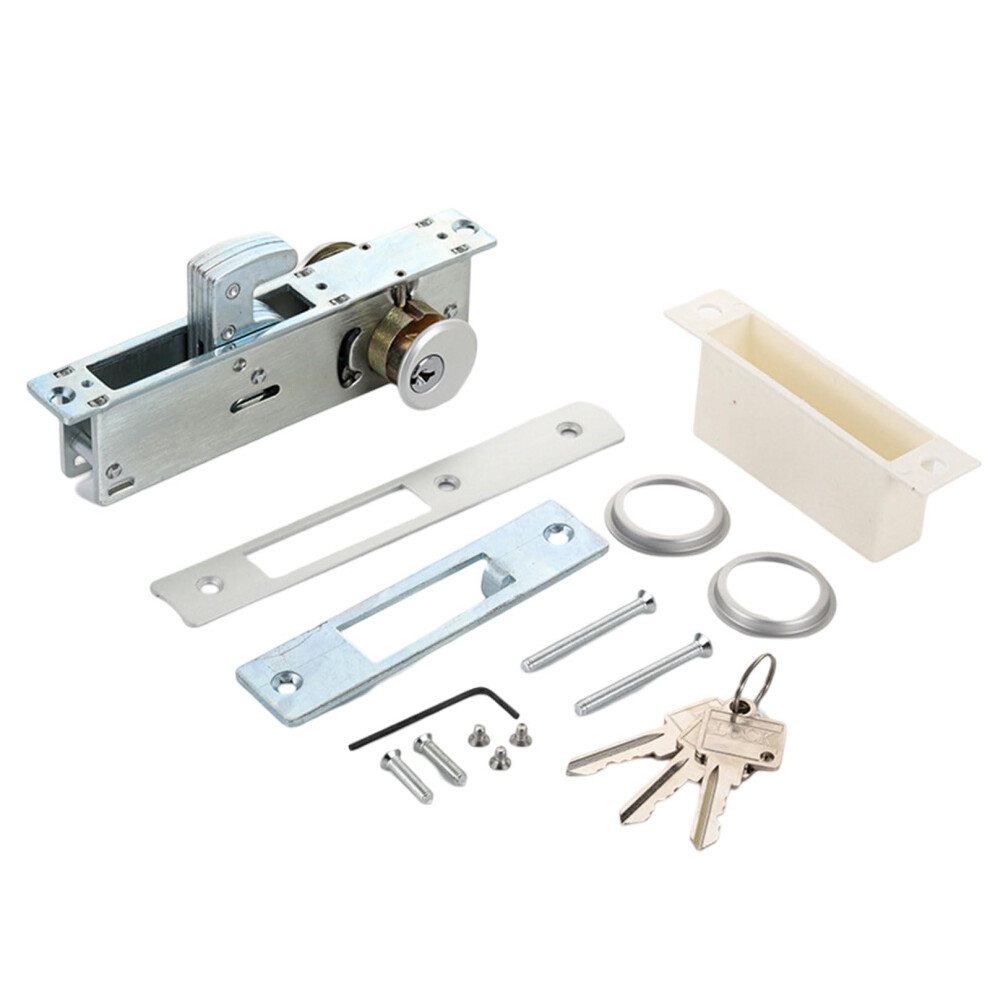 Commercial Door Lock Mortise Lock Set With Deadbolt, Dual Cylinder Security For Doors, 11/8' Backset 9044945406726