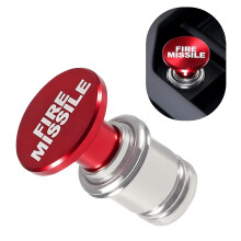Car Cigarette Lighter 12V Fast Heating Metal Plug with Dust Protection Universal Fit Red
