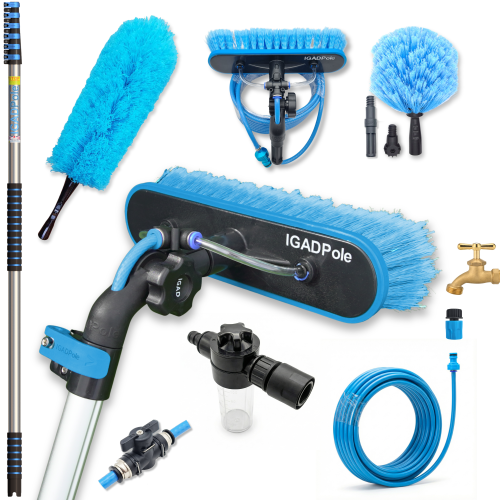 IGAD Pole 7m(24ft) Washing Kit Water-fed Brush