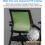 Office Chair with Lumbar Support, Foldable Stackable Design, FlipUp Arms, Durable Metal Frame, Grey 3
