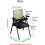 Office Chair with Lumbar Support, Foldable Stackable Design, FlipUp Arms, Durable Metal Frame, Grey 2