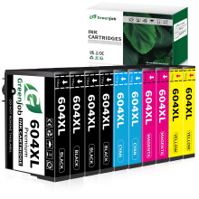 Greenjob 604XL Ink Cartridge Replacement for Epson 604 Ink Cartridges Multipack Compatible with Expression Home XP-2200 XP-2205 XP-3200 XP-3205