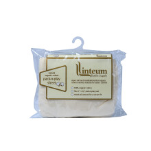 Linteum Textile Supply 70cm x 100cm PACK-N-PLAY CRIB SHEET BEIGE 100% Organic Cotton
