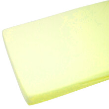 2X Crib Jersey Fitted Cradle Sheets Pram 100% Cotton 40x90cm Lemon