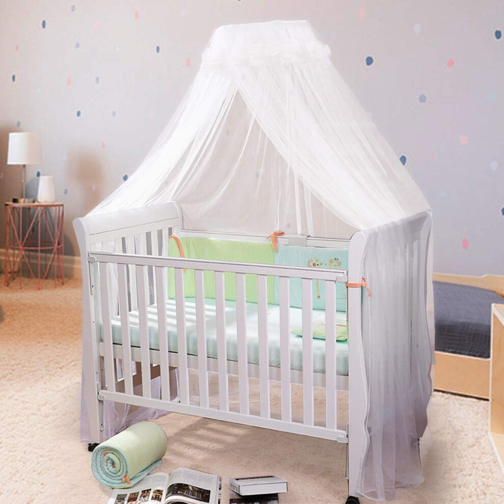 Baby Mosquito Net Baby Toddler Bed Crib Dome Canopy Netting (White) By Ifeles White Joylife