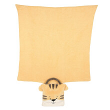 Enesco Izzy och Oliver Ny Bebis Tiger Karaktär Super-Mjuk Fällbar Resefilt, Ljus Orange, 24 x 24 Tum