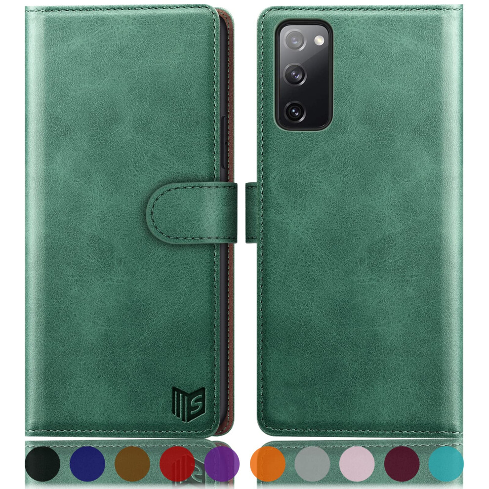 Suanpot For Samsung Galaxy S20 Fe Case With [Credit Card Holder][Rfid Blocking],Pu Leather Flip Book Protective Cover Women Men For Samsung S20 Fe 701213313429