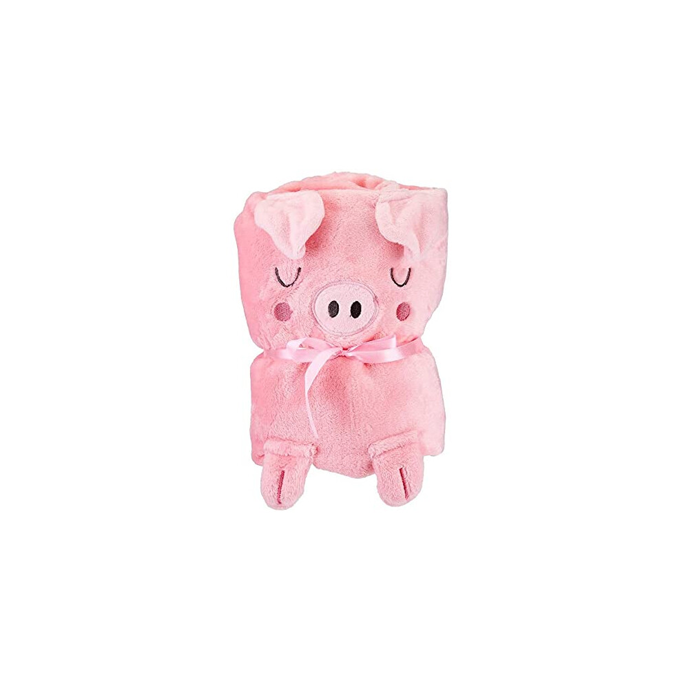 Kwh Sass & Belle Super Cute Pink Oink The Piglet Pig Unisex Baby Blanket