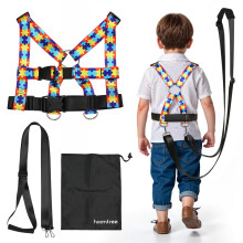 HOOMTREE Safety Harness Leash for Special Needs Child Aged 3-12 Years Fully Ajustable, Sturdy Walking Harness for Older Children with Grab Handle,