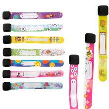 GroveEss 10PCS Reusable Child ID Wristbands,Waterproof Adjustable Anti Lost Child Safety ID Bands,Personalised Bracelet for Kids Boys Girls Emergency