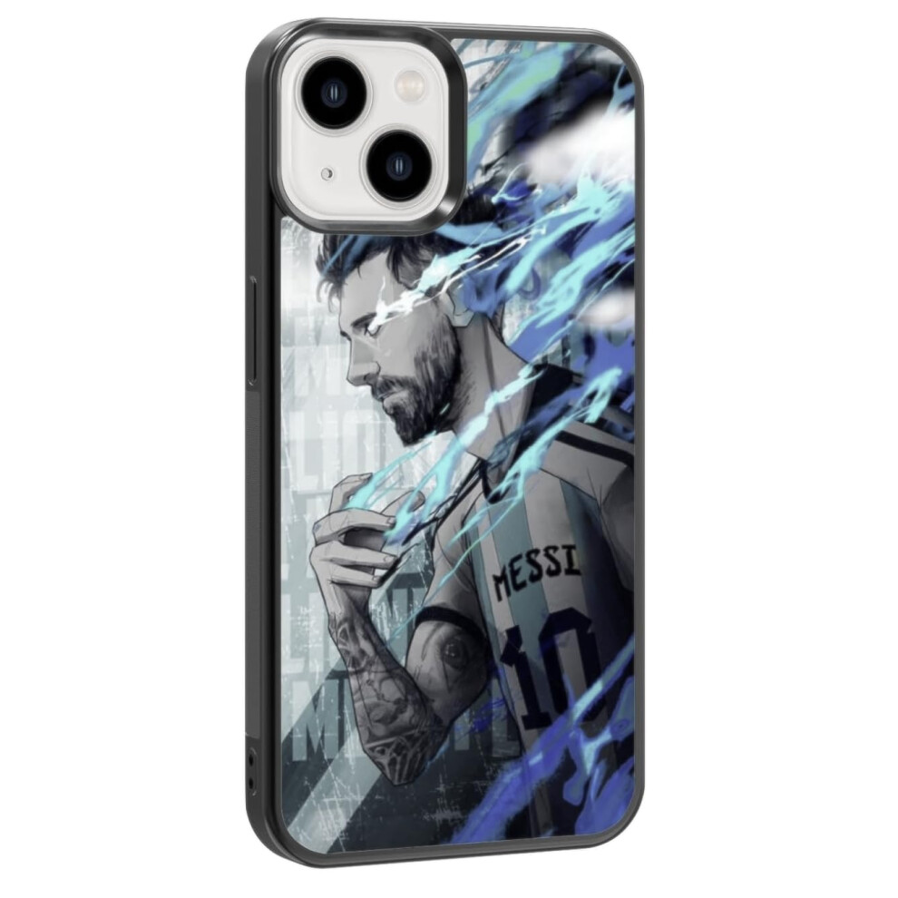 Ezb Messi Themed Compatible With Iphone Case | Flexible Shock Absorbant Cool Football Themed Phone Cover | Lionel Messi (Iphone 16) Blue 755926396255