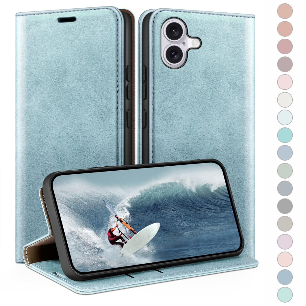 Huouh For Iphone 16 Plus 6.7" Wallet Case With Rfid Blocking Pu Leather,Flip Folio Book Covers,Credit Card Holder Shockproof Phone Case Women Men For 752671244787