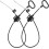 2 Pack Recliner Replacement Cable with Ergonomic D Pull Handle, Universal Sofa Release Parts Black 1