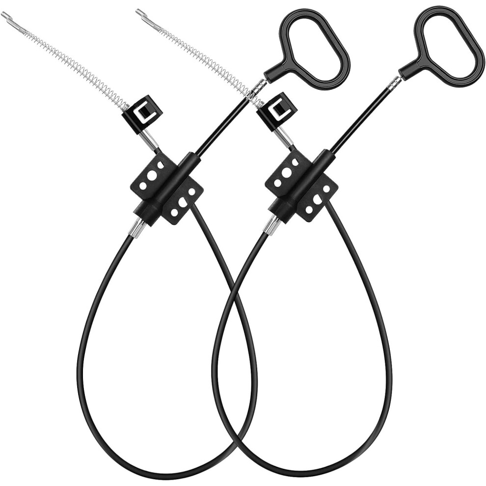 2 Pack Recliner Replacement Cable With Ergonomic D Pull Handle, Universal Sofa Release Parts Black 9174973488729