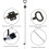 2 Pack Recliner Replacement Cable with Ergonomic D Pull Handle, Universal Sofa Release Parts Black 4