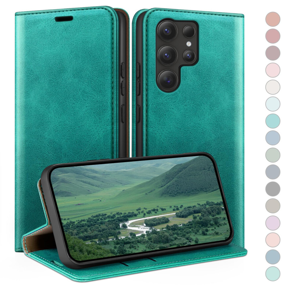 Huouh For Samsung Galaxy S25 Ultra Wallet Case With Rfid Blocking Pu Leather,Flip Folio Book Covers,Credit Card Holder Shockproof Phone Case Women Men 752671243612