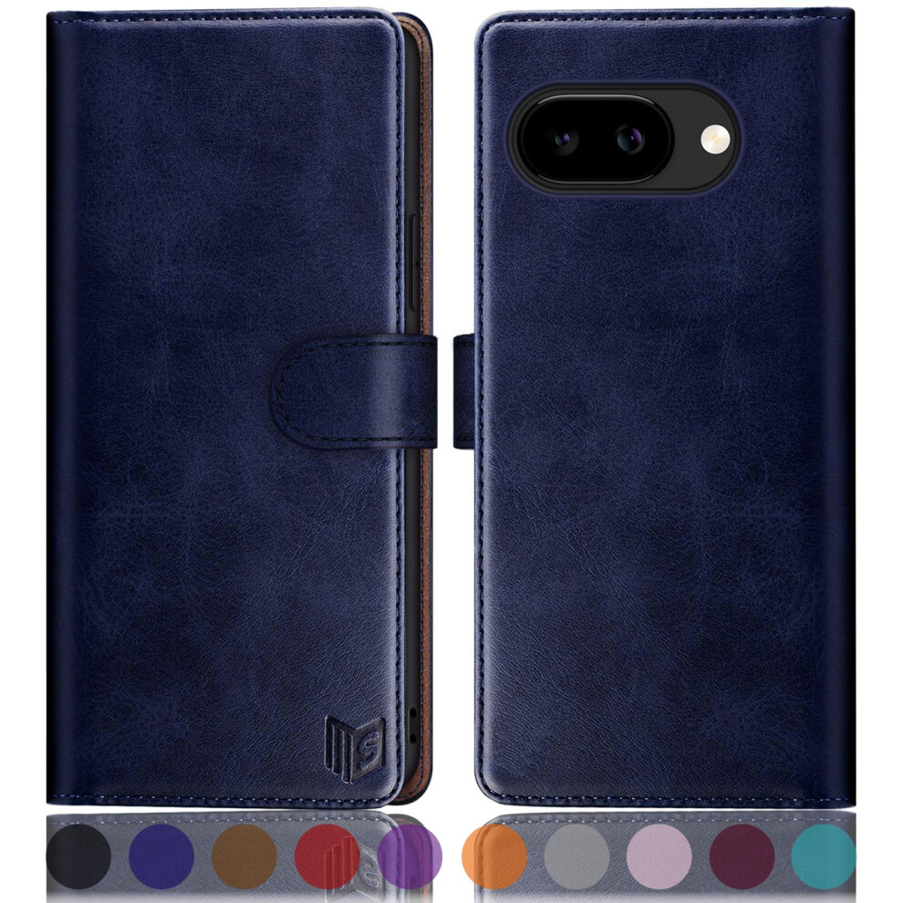 Suanpot Compatible With Google Pixel 9A Case With [Rfid Blocking][Credit Card Holder],Pu Leather Flip Book Protective Cover Women Men For Pixel 9A 702385267312