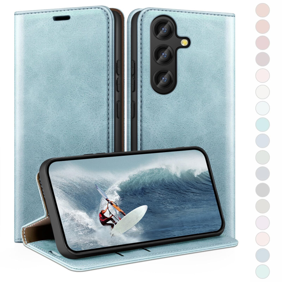 Huouh For Samsung Galaxy S25 Wallet Case With Rfid Blocking Pu Leather,Flip Folio Book Covers,Credit Card Holder Shockproof Phone Case Women Men For 752671243414