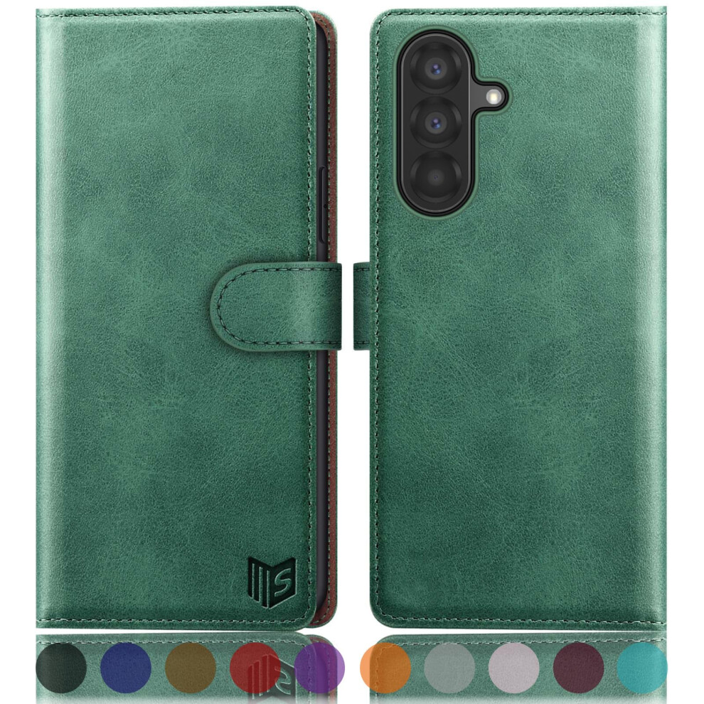 Suanpot Compatible With Samsung Galaxy A26 Case With [Rfid Blocking][Credit Card Holder],Pu Leather Flip Book Protective Cover Women Men For Samsung 702385544734