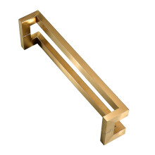 Stainless Steel Door Handle Heavy Duty RustResistant Double Sided Pull for Sliding Barn Doors 47.24in Yellow Titanium