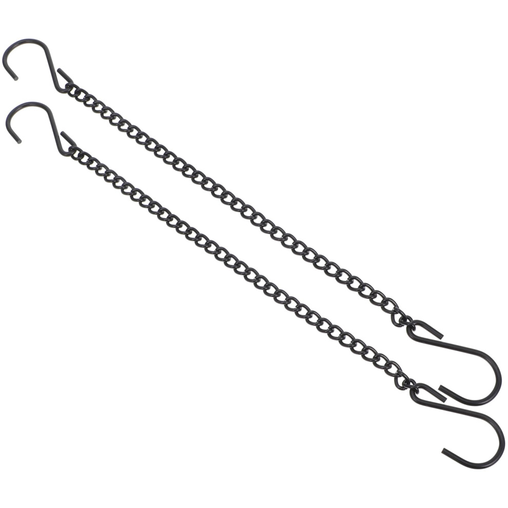 2Pcs Heavy Duty Iron Hanging Chains With Hooks For Bird Feeders Planters Lanterns And Wind Chimes 9070919945250
