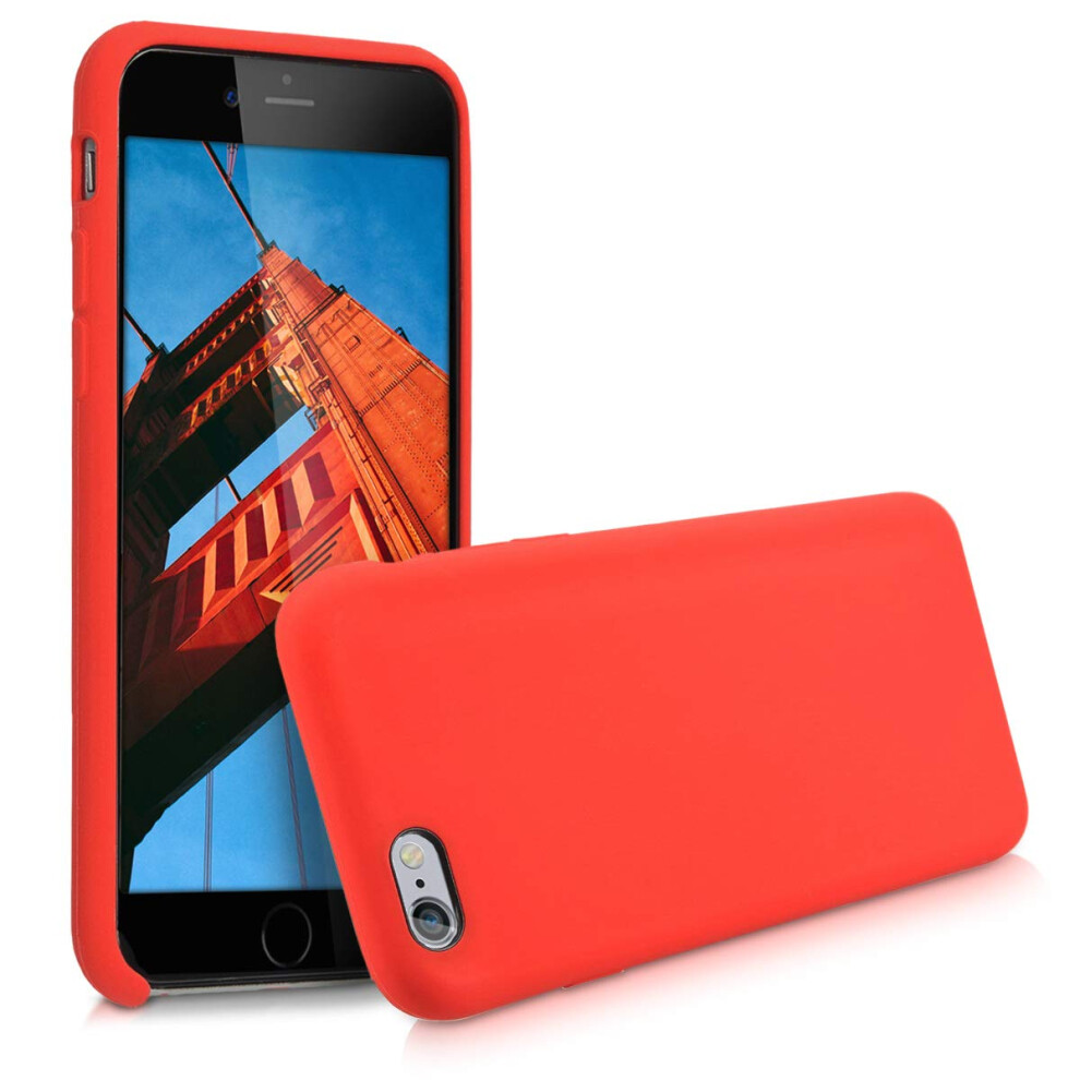 Kwmobile Case Compatible With Apple Iphone 6 / 6S Case - Tpu Silicone Phone Cover With Soft Finish - Red 4057665208865