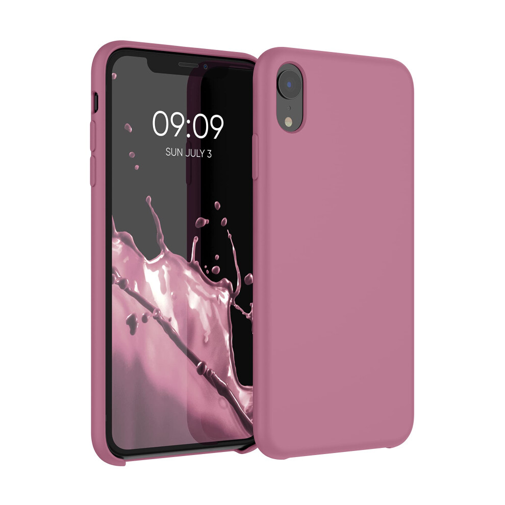 Kwmobile Case Compatible With Apple Iphone Xr Case - Tpu Silicone Phone Cover With Soft Finish - Rose Dark 4063004110065