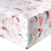 Copper Pearl Premium Fitted Knit Crib Sheet/Toddler Sheet"Enchanted"