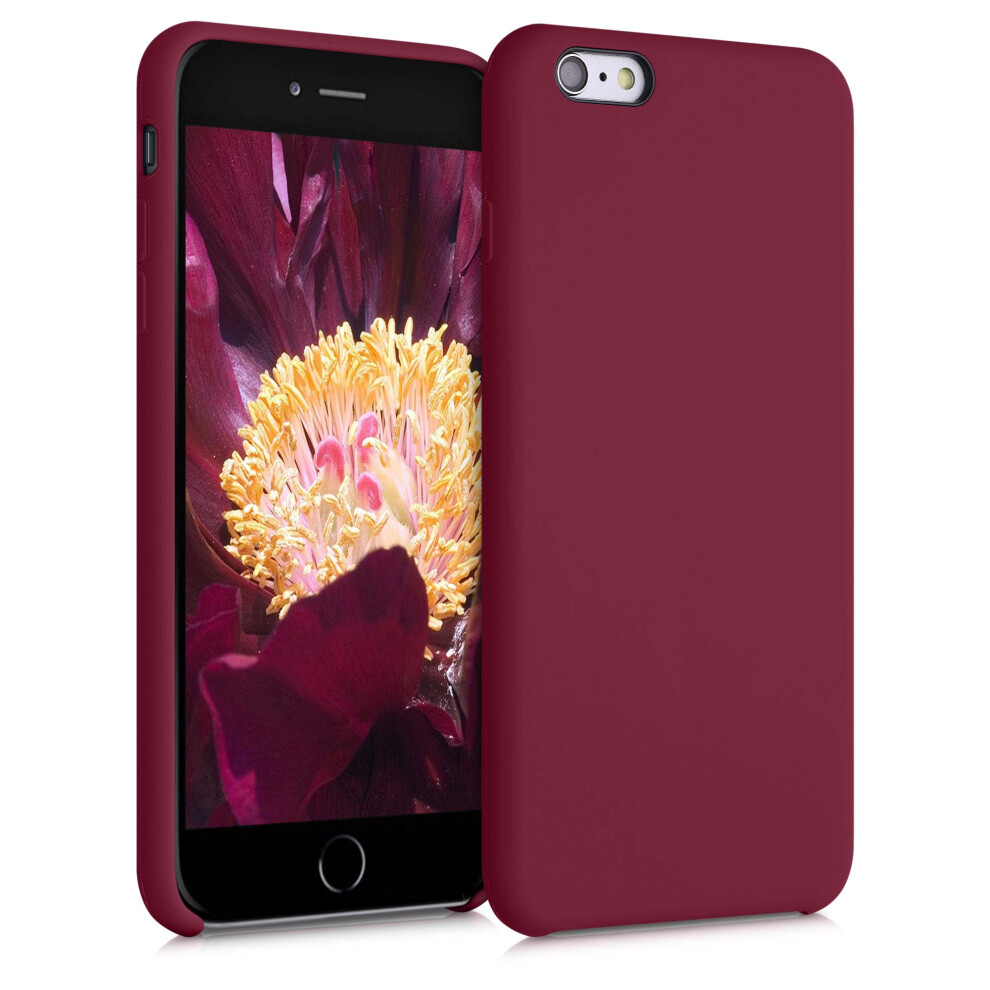 Kwmobile Case Compatible With Apple Iphone 6 Plus / 6S Plus Case - Tpu Silicone Phone Cover With Soft Finish - Rhubarb Red 4063004250396
