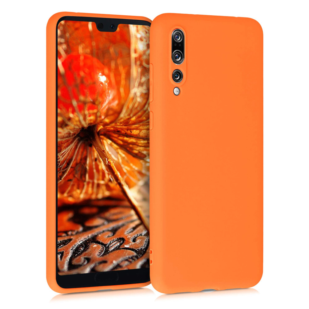 Kwmobile Case Compatible With Huawei P20 Pro Case - Soft Slim Protective Tpu Silicone Cover - Fruity Orange 4063004212288